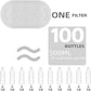 Cat Water Fountain Filter Compatible with Stainless Steel Dispenser, Efficient Filtration with Coconut Shell Activated Carbon and Fresh Water (8 Filters+8 Sponges)