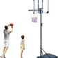 LSKSSNG Portable Adjustable Basketball Hoop System 5.4-7ft with 32Inch Shatterproof Backboard & Wheels, Suitable for Youth & Adults, Indoor/Outdoor