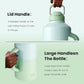 BOTTLE BOTTLE Insulated Water Bottle 64 oz with Straw and Dual-use Lid Stainless Steel Water Bottle with Handle Vacuum Insulated Jug for Workout and Sports green gradient