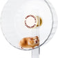 Super Silent Hamster Wheel 10.4 Inch, Magnetic Large Rat Wheel for Chinchilla, Gerbil, Guinea Pig, Cat, Mouse, Sugar Glider and Dwarf, Syrian Hamster Accessories (Cream White)