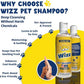 Muddy Mat® Wizz Pet Shampoo for Dogs & Cats - Aloe Vera & Oatmeal Dog Shampoo for Itchy Skin Relief, Smelly Dogs & Sensitive Coats - Natural, Alcohol & Paraben Free - Puppy Shampoo, 17 oz