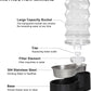 Sfozstra Lagre Gravity Dispenser for Dogs: 8L Black Automatic Stainless Steel Water Bowl Waterer - Great for Family Homes and Outdoor Activities