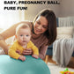 Trideer Pregnancy Birthing Ball - 1.7mm Extra Thick Yoga Ball for Maternity, Labor, Exercise, Physio, Recovery - Guide & Baby Memory Book Included - 440LB Anti-Burst & Non-Slip Stability