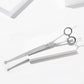 Tweezerman 9" Pet Grooming Scissors with Safety Round Tips, Professional Curved Grooming Shears for Medium to Large Dogs