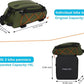 MOSISO Bike Rack Bag with 2 Removable Panniers, Waterproof Bike Trunk Cooler Storage Handbag Insulated Bicycle Rear Seat Pouch, Bicycle Storage Saddle Shoulder Bag Cycling Luggage Pouch, Army Green