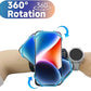 Wristband Phone Holder for Running, 360°Rotation & Detachable Sports Armband with Key Holder for iPhone 16/15/14/13/12/Pro/Pro Max/XS/XR/X/8/7/6/Plus, Fits 4.5-7 Inch Smartphones (Blue)