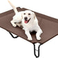 pettycare Elevated Outdoor Dog Bed - Cots Beds for Large Dogs XL, Waterproof Raised Cot Easy to Assemble, Cooling with Teslin Mesh, Durable, Non Slip, Up to 85 lbs, Brown