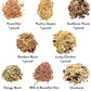 Pampered Chicken Mama Chicken Treat for Hens 8 Pounds Sampler Bundle: 8 Different Treats in One Box! - Grubs, Dried Mealworms, Cracked Corn, Oyster Shell, & Duck Feed