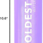 Coldest Insulated Water Bottle with Straw Lid - Stainless Steel Metal Insulated Bottle for Men & Women (Saturn's Moon Purple Glitter, 18 oz)