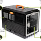 USA Pet Carrier & Crate 26" - Premium Collapsible Design for Medium Cats and Dogs - Portable Kennel for Indoor/Outdoor Use - 360-Degree Ventilation & Hard Plastic Wall Protection