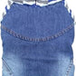 Parisian Pet Basic Dog Hoodie Lightweight Denim Striped Sweatshirt Pullover Hoodie for Dogs, Blue Cotton Clothes with Leash Hole and Pockets - XL