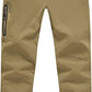 Rdruko Men's Snow Pants Waterproof Insulated Winter Hiking Pants Snowboard Fleece Lined Softshell Ski Pants