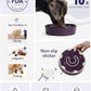 LE TAUCI Slow Feeder Dog Bowls Ceramic, 3 Cups Slow Feeding Dog Bowl Medium Large Breed, Pet Bowl for Fast Eaters, Puzzle Pet Dishes, Maze Purple