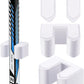 Yousoontic Hockey Stick Holder Wall Mount, 1-6 Stick Capacity, Ice and Field Hockey Organizer (Decor & Storage 2-in-1) for Home Garage Room Office Sports Decoration