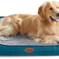 Orthopedic Dog Beds for Medium Dogs, Durable Egg Crate Foam Sofa Dog Bed wit Washable Removable Cover,Waterproof Lining,Pet Bed for Large Dogs (Peacock Blue, 39.4" L x 31.5" W x 7.4" Th)