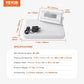 VEVOR Portable Medical Scale, Professional Physician Scale for Weighing - with Anti-Slip Platform, 2 Units, Hold & Tare Function, Digital Physician Weight Scale for Gym Home Hospital, 440LBS Capacity