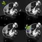 capetsma 4X Crystal Glass Aquarium Plant Pot, Aquarium Aquatic Planter, Red Shrimp Live Plants Fish Tank Glass Holder with 4X Suction Cups for Aquarium Fish Tank Decorations … (4 Pack)…
