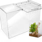 Tarantula Enclosure XL (10”x7”x14”) Reptile Terrarium w/Sliding Magnetic Door-Great Reptile Tank for Terrestrial or Arboreal Animals- Acrylic Terrarium for Juvenile or Adult Spiders- Hermit Crab Cage