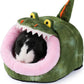 JanYoo Chinchilla Hideout Bed House Toys and Accessories Cage Cave Cute Cube Cup Hide for Bearded Dragon Ferret