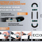 HOTWAVE Twister Arm Exerciser,Adjustable Spring Workout Bar, Forearm Triceps Chest Enhanced Exercise Strengthener,Portable Home Fitness Equipment