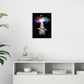 Funny Cat Wall Art Canvas Galaxy Wall Decor Prints Framed Painting Animal Pictures Gifts Artwork for Bathroom Living Dining Kitchen 12"x16"