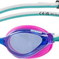 ARENA Unisex Python Racing Swim Goggles for Men and Women Anti-Fog No Leak Max Comfort Dual Strap, Mirror/Non-Mirror Lens