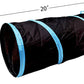 iCAGY Foldable Spiral Cat Tunnel - Ideal Indoor Toy for Small Cats, Kittens, and Rabbits - Collapsible Tube for Interactive Play and Outdoor Fun - Pet Activity Toy Black 20" 3 Pcs