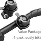 2 Pack Classic Bike Bell, Bicycle Bell Loud Crisp Clear Sound Bicycle Bike Bell City Bike BMX Bike Sports Bike for Adults Kids Right Hand/Left Hand Use
