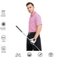 Men's Golf Polo Shirts Short Sleeve Striped Performance Moisture Wicking Dry Fit Golf Shirts for Men