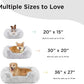 Best Friends by Sheri Shag Lounge Bed Calming Faux Fur Dog Bed, Frost, Medium, 30" x 20"