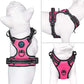 PHOEPET No Pull Dog Harnesses for Small Puppies Reflective Adjustable Front Clip Vest with 2 Metal Leash Attachment Hooks Soft Handle(XS, Pink)