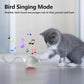 Interactive Cat Toys, Automatic Moving Cat Toy for Bored Indoor Adult Cats, Fast Rolling, Chirping & Motion-Activated Cat Toys, Fun Gift for Cats with Speedy Tail 2.0, USB Rechargeable(Gray)