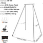 VEVOR Aerial Yoga Frame, 9.67 ft Height Swing Stand, Max 551.15 lbs Load Chrome-Plated Steel Pipe Inversion Yoga Rig for Indoor Outdoor Use