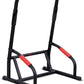 Sunny Health & Fitness Power Tower, Dip Bar, Push-Up & Pull Up Assisting Parallette Station w Optional Rock Climbing Grip Trainer