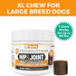 Nootie ProgilityMAX Hip & Joint Supplement for Large Dogs, Maximum Strength Dog Joint Support with Eggshell Membrane, Glucosamine and Chondroitin, 60 Count