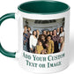 Personalized Coffee Mug, Custom Photo Text 11 Oz Ceramic Mug, Customized Picture Name Tea Cup, Unique Gift Idea, Taza Cafe Personalizadas Fotos, Cute Custom Gifts Mom Women Men, Father's Day, Green