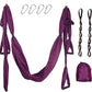 Aerial Yoga Swing Set with 2 Extension Straps - Anti-Gravity Aerial Yoga Hammock Sling for Inversion Exercises, Indoor Outdoor Home Gym Fitness Equipment