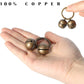 Copper Bells for Dog Collars with Snap Clips - Made of Pure Copper for Dogs/Cat - Clear Sound & No Rust - Save Birds Wildlife, Know Where Your Pet Christmas Sounds