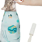 Cat Wrap for Cutting Nails, Self-Adhesive for Grooming, Anti-Scratch Cat Swaddle Wrap for Medicine, Nail Clipping, Teeth Brushing, Ear Cleaning
