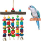Bird Chewing Toys for Parakeet- Parrot Cage Bites, Wooden Block Cockatiel Toy for Small and Medium Parrots and Birds
