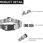 Mercano Adjustable Dog Collar - Special Design Patterns, Soft Nylon Comfortable Sturdy Pet Collar for Small Medium Large Dogs (L, Black White B)