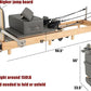 Pilates Reformer Machine, Wood Foldable Pilates Machine Equipment for Home Workout