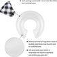 CuteBone Inflatable Dog Cone with Removable Soft Fleece Covers for Small/Medium/Large Dogs and Cats Neck Donut Collar After Surgery