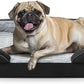 FURTIME Orthopedic Dog Bed for Small Dogs - Washable Dog Sofa Beds Small, Supportive Foam Pet Couch Bed with Removable Washable Cover, Waterproof Lining and Nonskid Bottom, Black