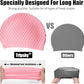 Tripsky Silicone Swim Cap,Comfortable Bathing Cap Ideal for Curly Short Medium Long Hair, Swimming Cap for Women and Men, Shower Caps Keep Hairstyle Unchanged…