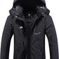 MOERDENG Women's Waterproof Ski Jacket Warm Winter Coat Outdoor Windbreaker Hiking Snowboarding Jacket