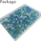 Sea Glass Stones, 0.85LB/385g Mix Blue Aquarium Gravel Rocks, Blue Green White Pebbles for Fish Tank, Sea Glass for Vase Filler Craft