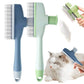 Pet Hair Removal Comb, 2025 New Flea Comb, Multifunctional Grooming Brush for Home Use, Portable Shedding Brush for Pet Owners (Blue+Green)
