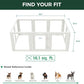 FXW AuraSpace Acrylic Indoor Unleashed Dog Playpen for Puppies and Small Dogs, 24 Inch, 10 Panels, White