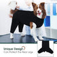 Kuoser Dog Surgery Suit Female Spay Male Neuter, Dog Leg Sleeve to Stop Licking Soft Dog Onesie for Abdominal Wound, Dog Recovery Suit Rear Leg Sleeves Pet Elbow Brace Protector, Black M